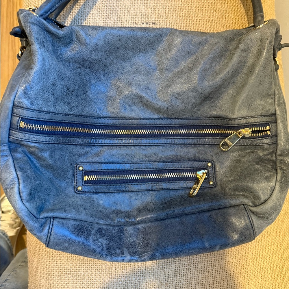 Badgley Mischka Designer Blue Leather Women's Bag Nordstrom